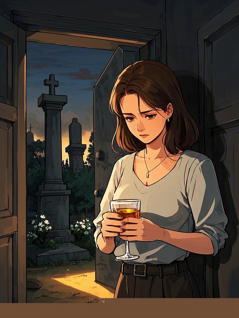 女儿出殡那天，婆婆给我喝合欢酒