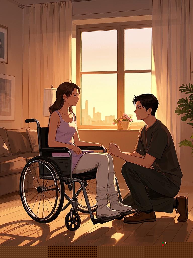 她只是失去了两条腿