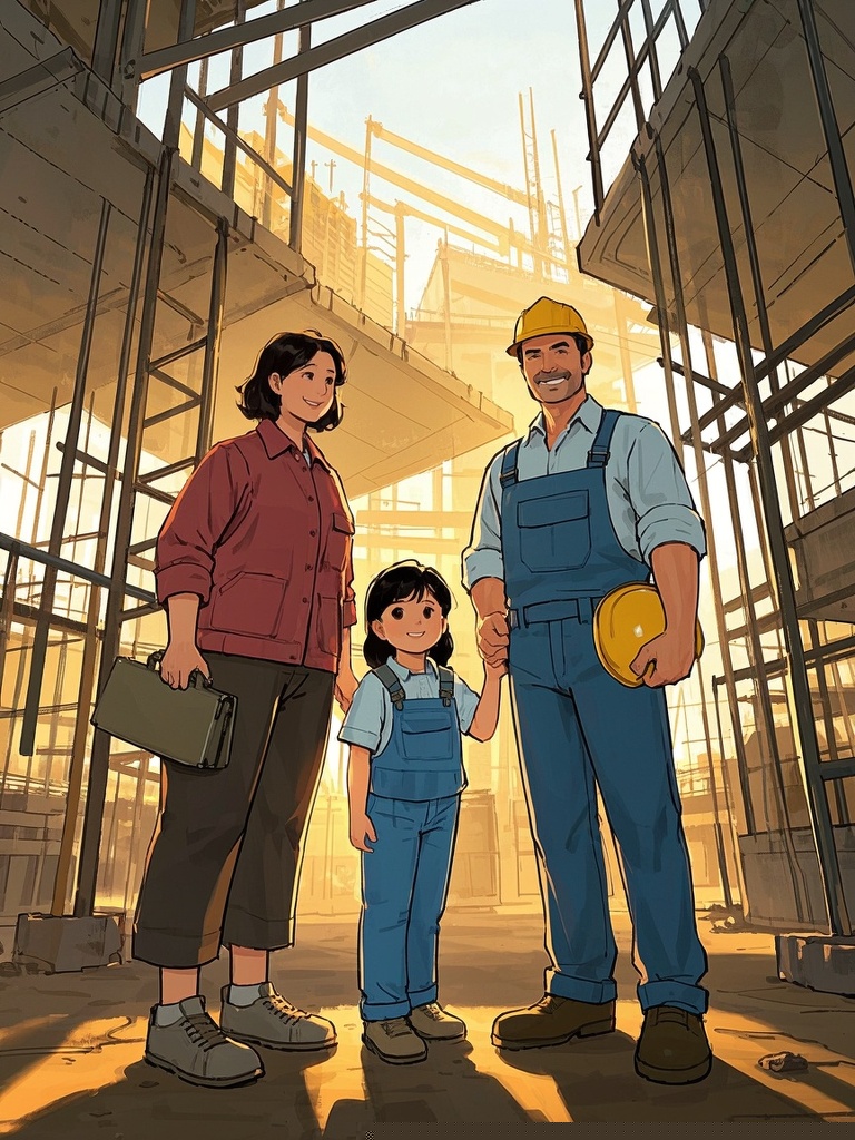 工地上的母女都喜欢我